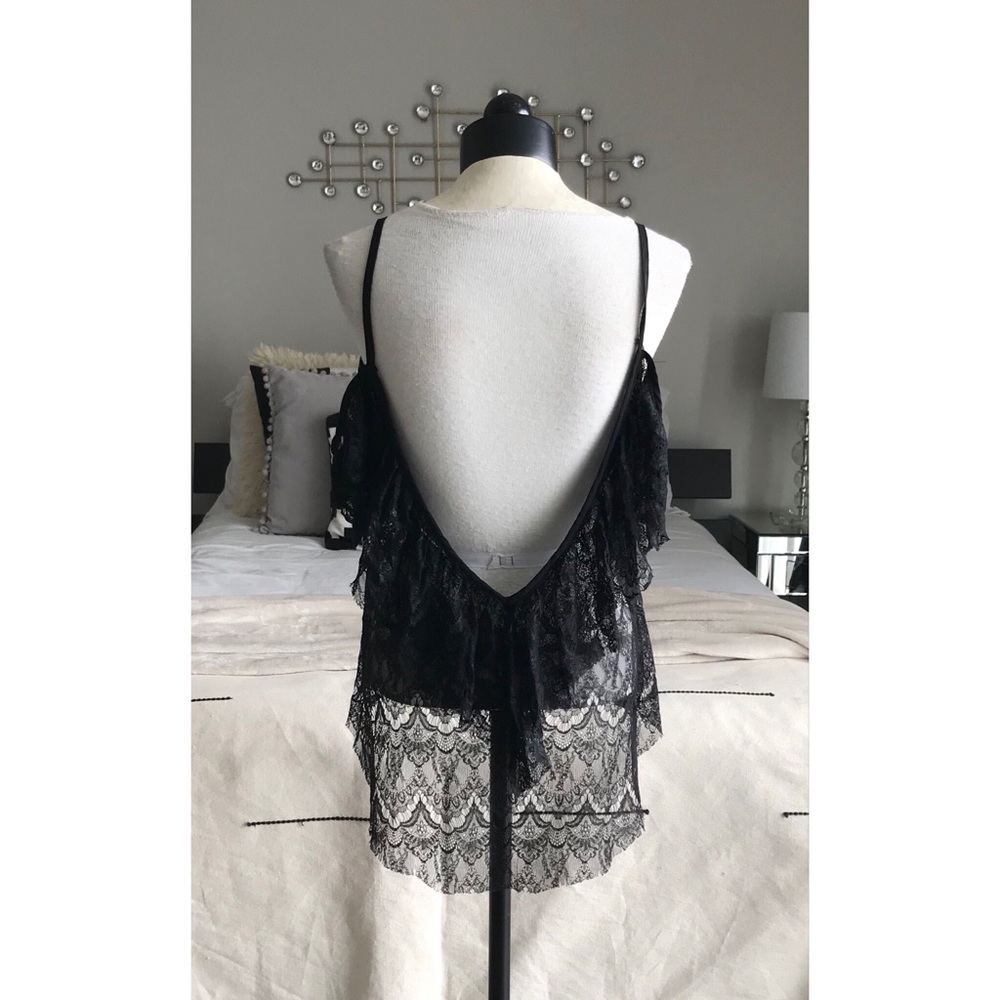❌SOLD❌Kimchi Blue Black Lace Top - Picture 5 of 7